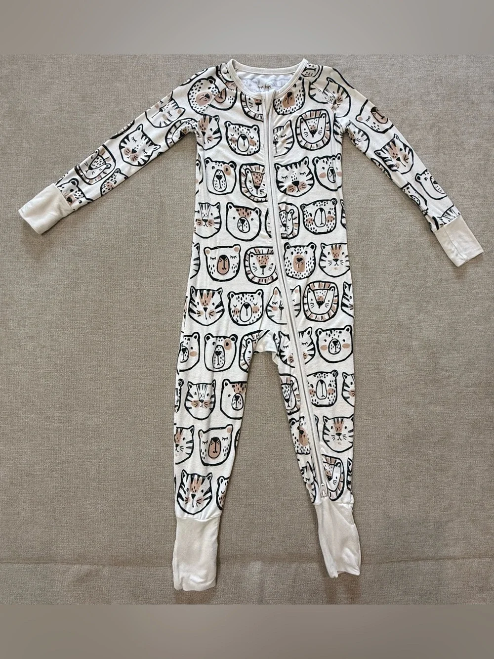 Little Sleepies Lions, Tigers & Bears Zippy 18-24 Months